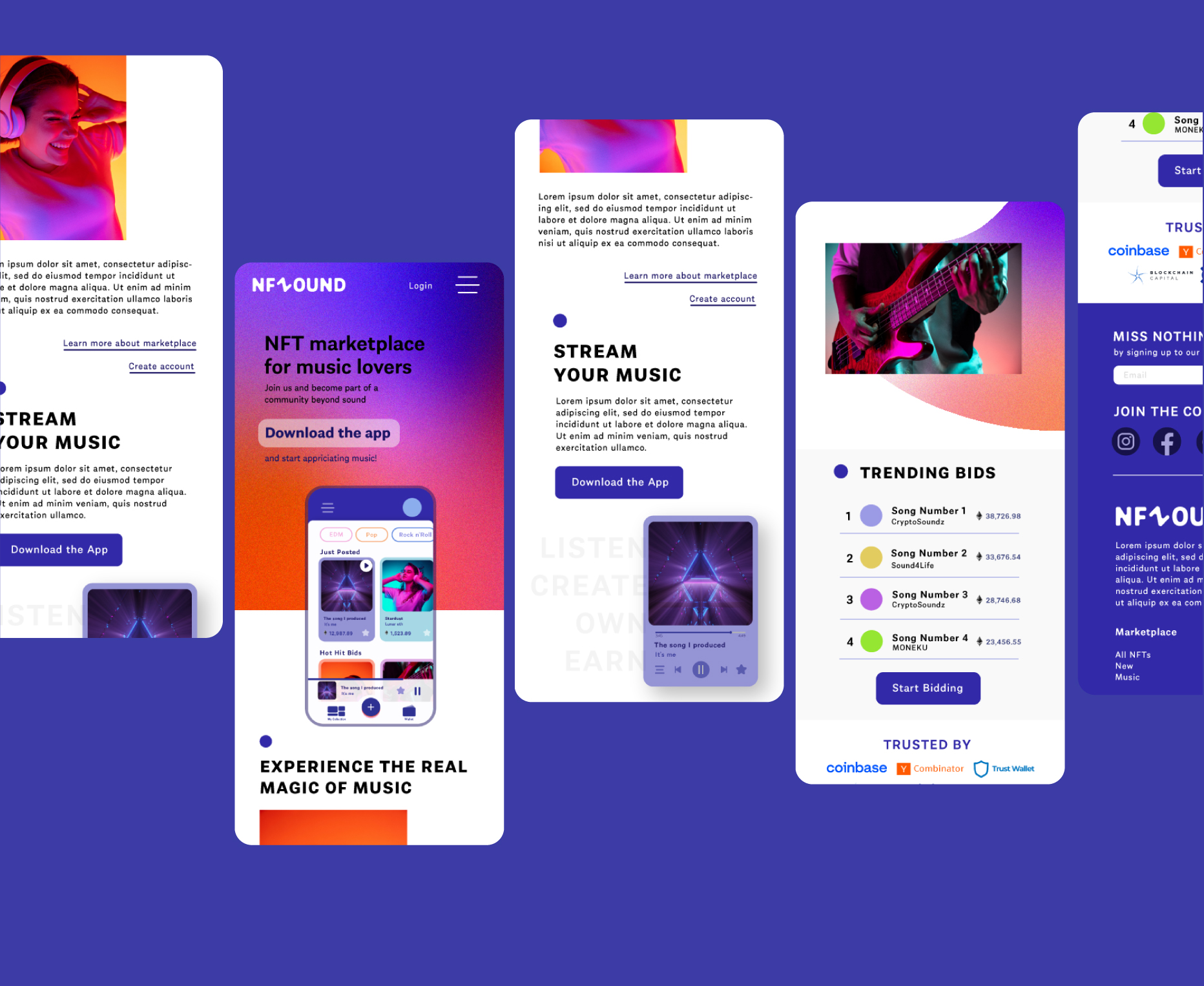 Mobile friendly design with the same goals of conversion as desktop